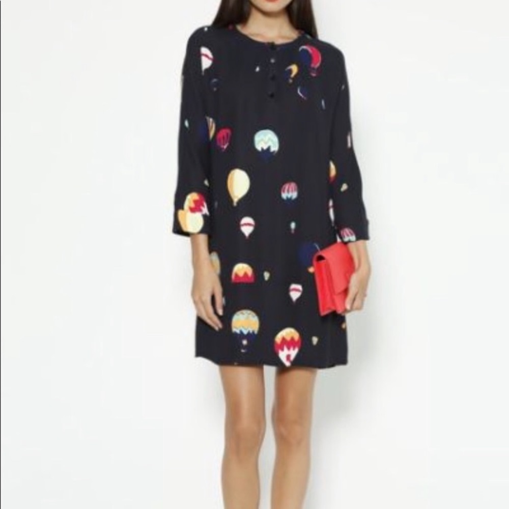 Kate Spade Midi, Shift, Hot Air Balloon Print Dress with pockets. Worn once.